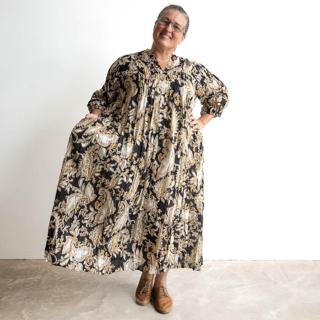 The Wanderer Tunic Dress - Paisley Nouveau