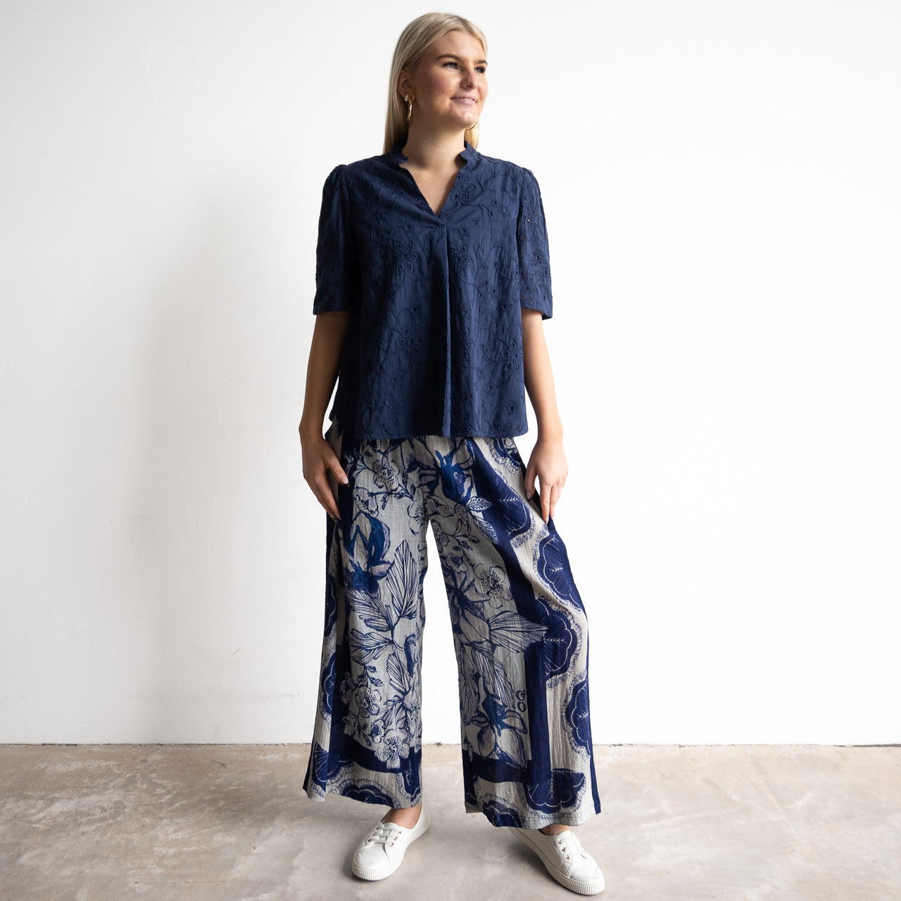 Wide-leg Summer Pant - Avignon - 7623