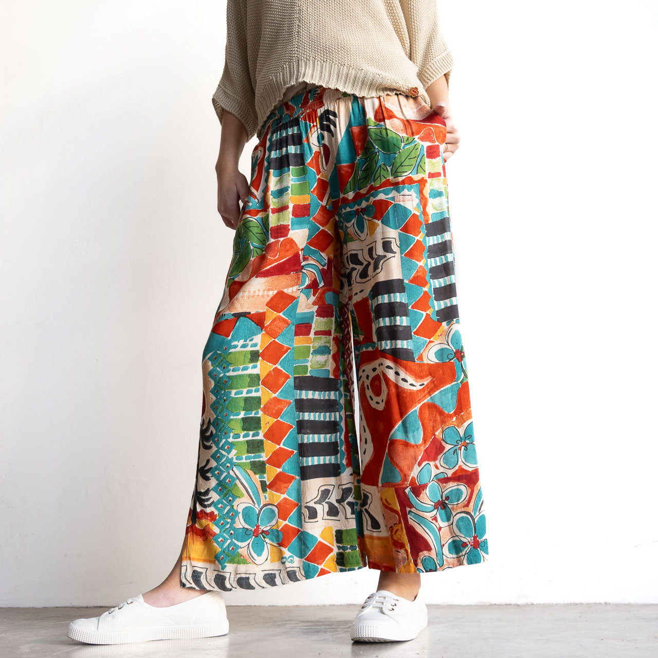 Wide-leg Summer Pant - Gambetta - 36030