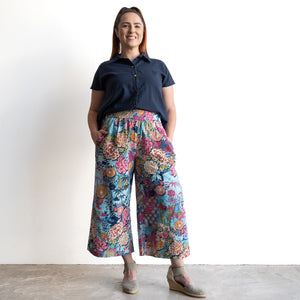 Wide-leg Summer Pant by Orientique Australia - Ikebana - 2392