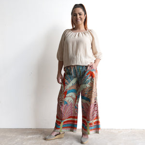 Wide-leg Summer Pant by Orientique Australia - Ponta Verde - 4661