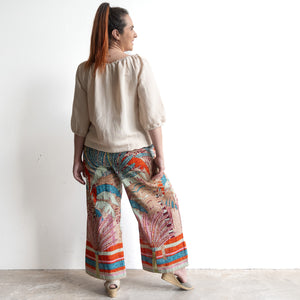 Wide-leg Summer Pant by Orientique Australia - Ponta Verde - 4661