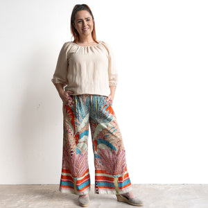 Wide-leg Summer Pant by Orientique Australia - Ponta Verde - 4661
