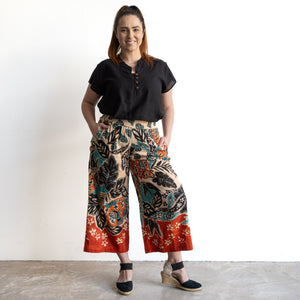 Wide-leg Summer Pant by Orientique Australia - Saventa - 76070