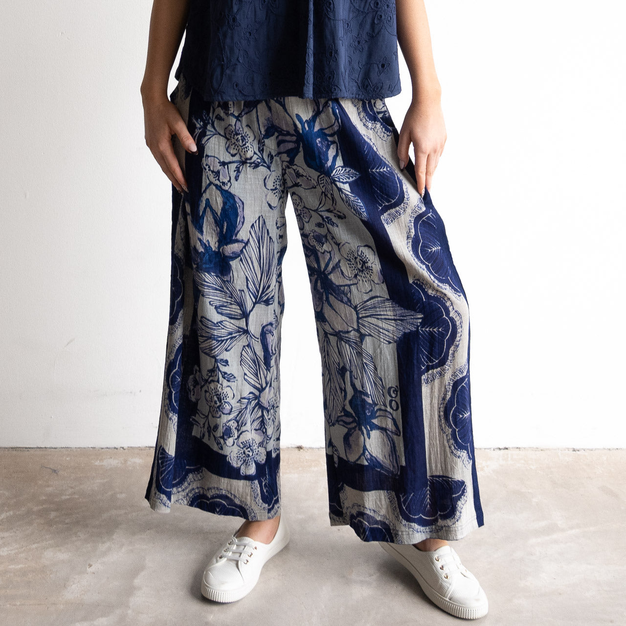 Wide-leg Summer Pant - Avignon - 7623