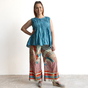 Wide-leg Summer Pant by Orientique Australia - Ponta Verde - 4661