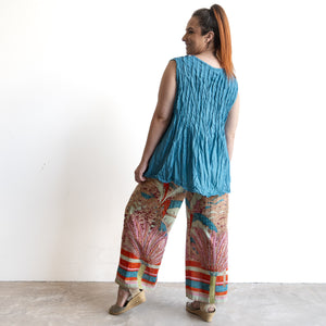 Wide-leg Summer Pant by Orientique Australia - Ponta Verde - 4661