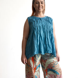 Wide-leg Summer Pant by Orientique Australia - Ponta Verde - 4661
