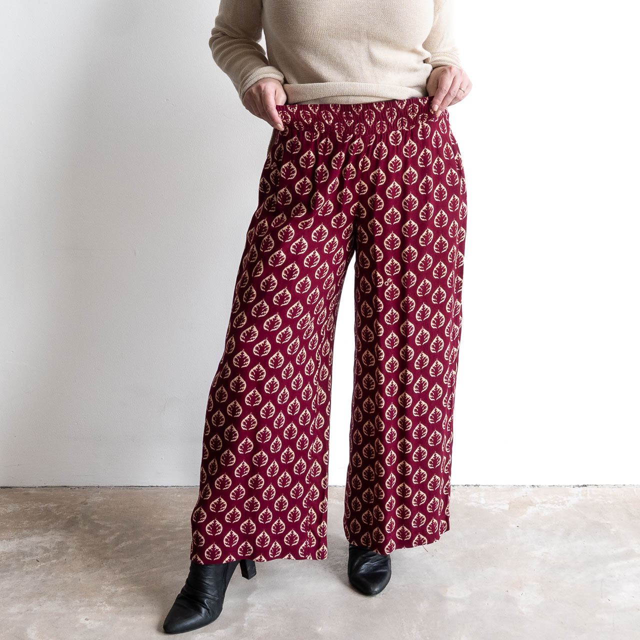 Wide Leg Lounge Pant by Orientique - Prato - 6699