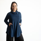 Winter Cowl Neck Tunic Top