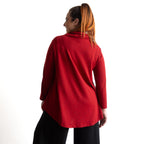 Winter Cowl Neck Tunic Top