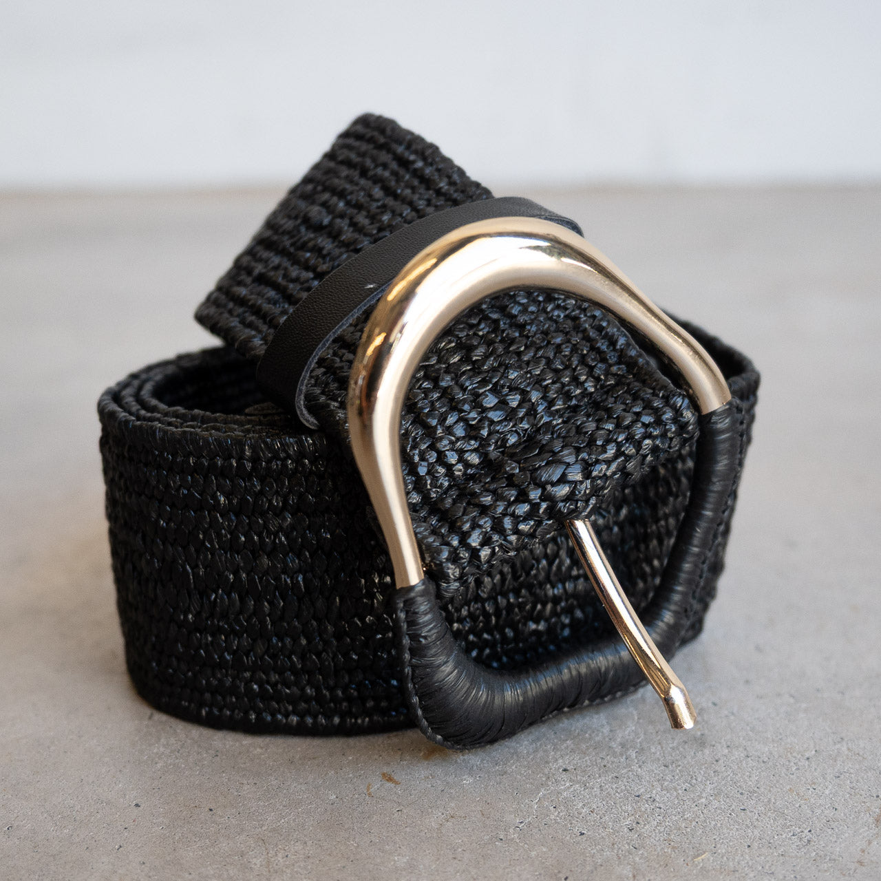 Wrapped Buckle Stretch Belt