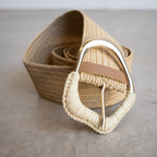 Wrapped Buckle Stretch Belt