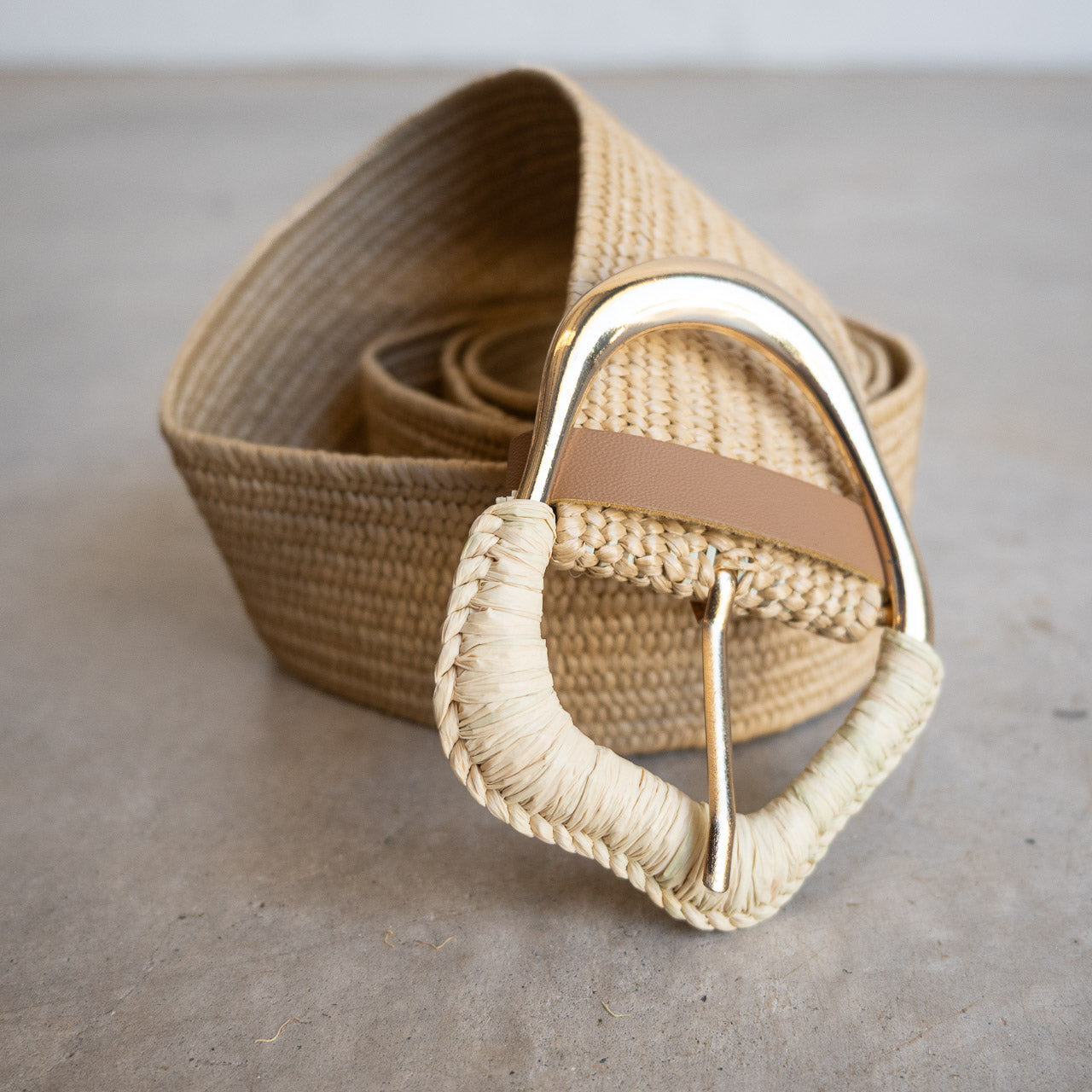 Wrapped Buckle Stretch Belt