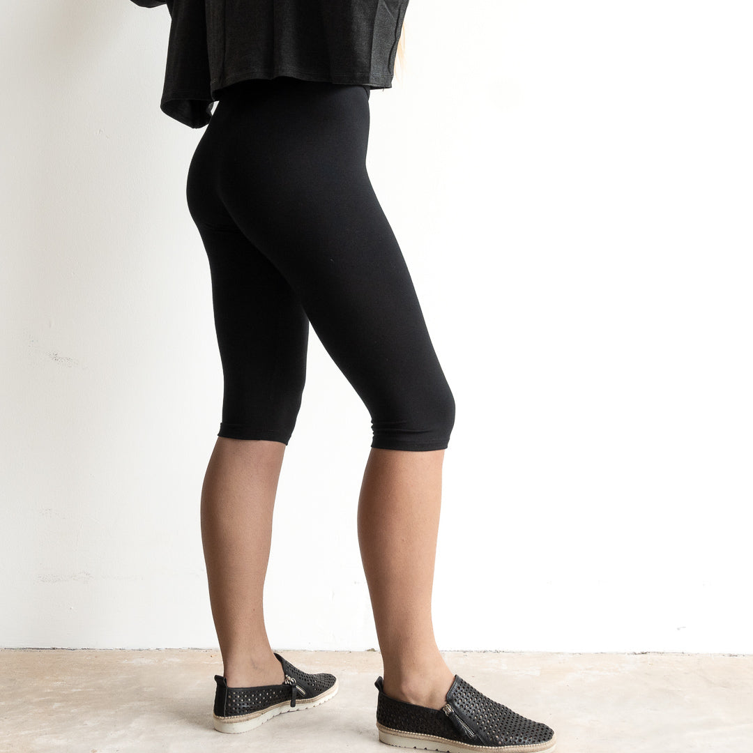 Yoga Legging Tights in Bamboo - 3/4 Length