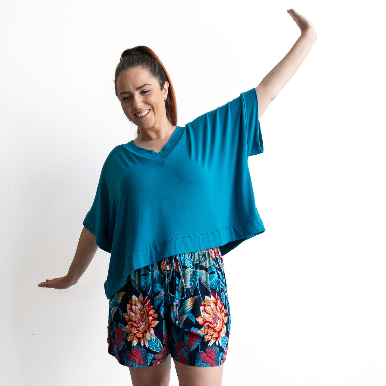 Zen Drawstring Shorts - Above-the-knee - Paradise