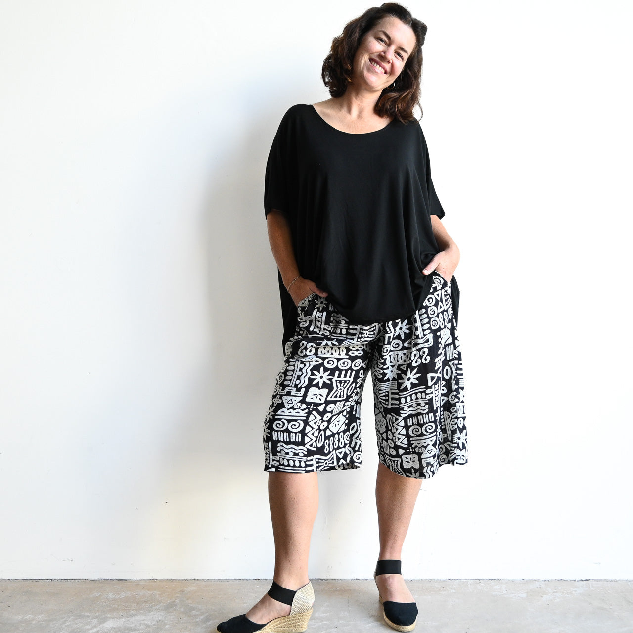 Zen Drawstring Shorts - Below-the-knee - Tribal