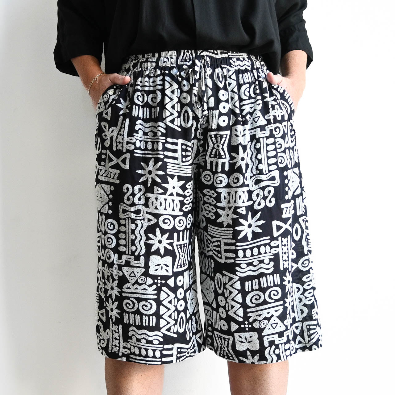 Zen Drawstring Shorts - Below-the-knee - Tribal