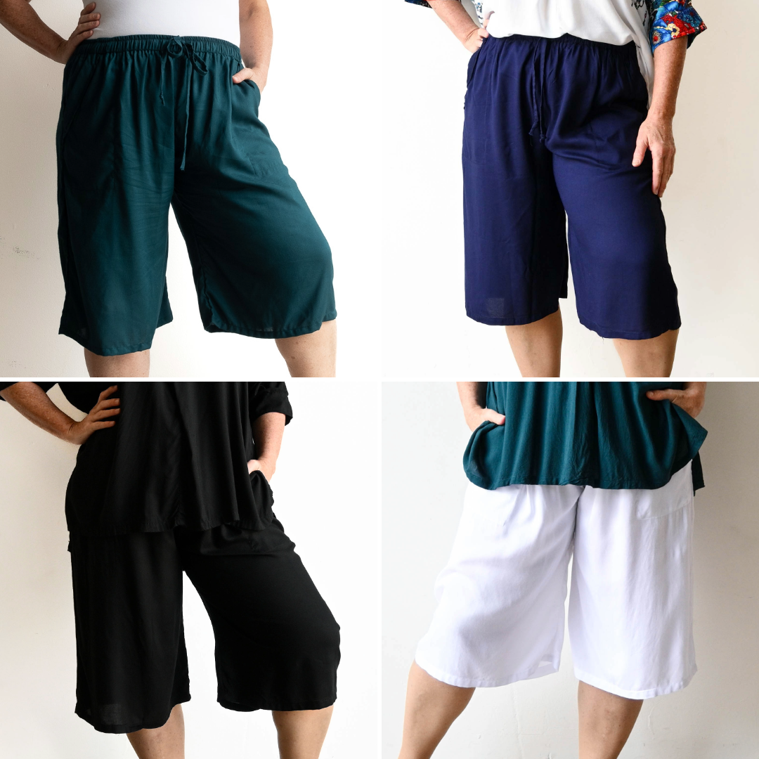 Zen Drawstring Shorts - Below-the-knee