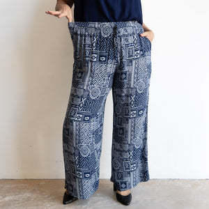 Zen Drawstring Lounge Pant - Geometric