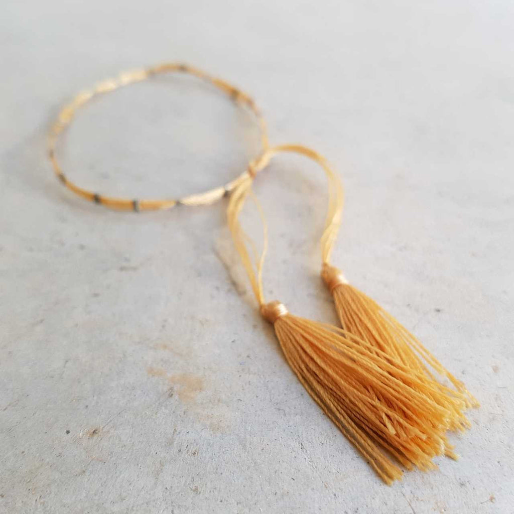 Festival Dream Thread Bracelet.  Sandstone.