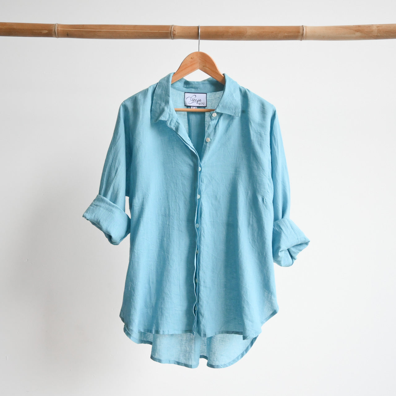 All Seasons Classic Linen Shirt Blouse - KOBOMO