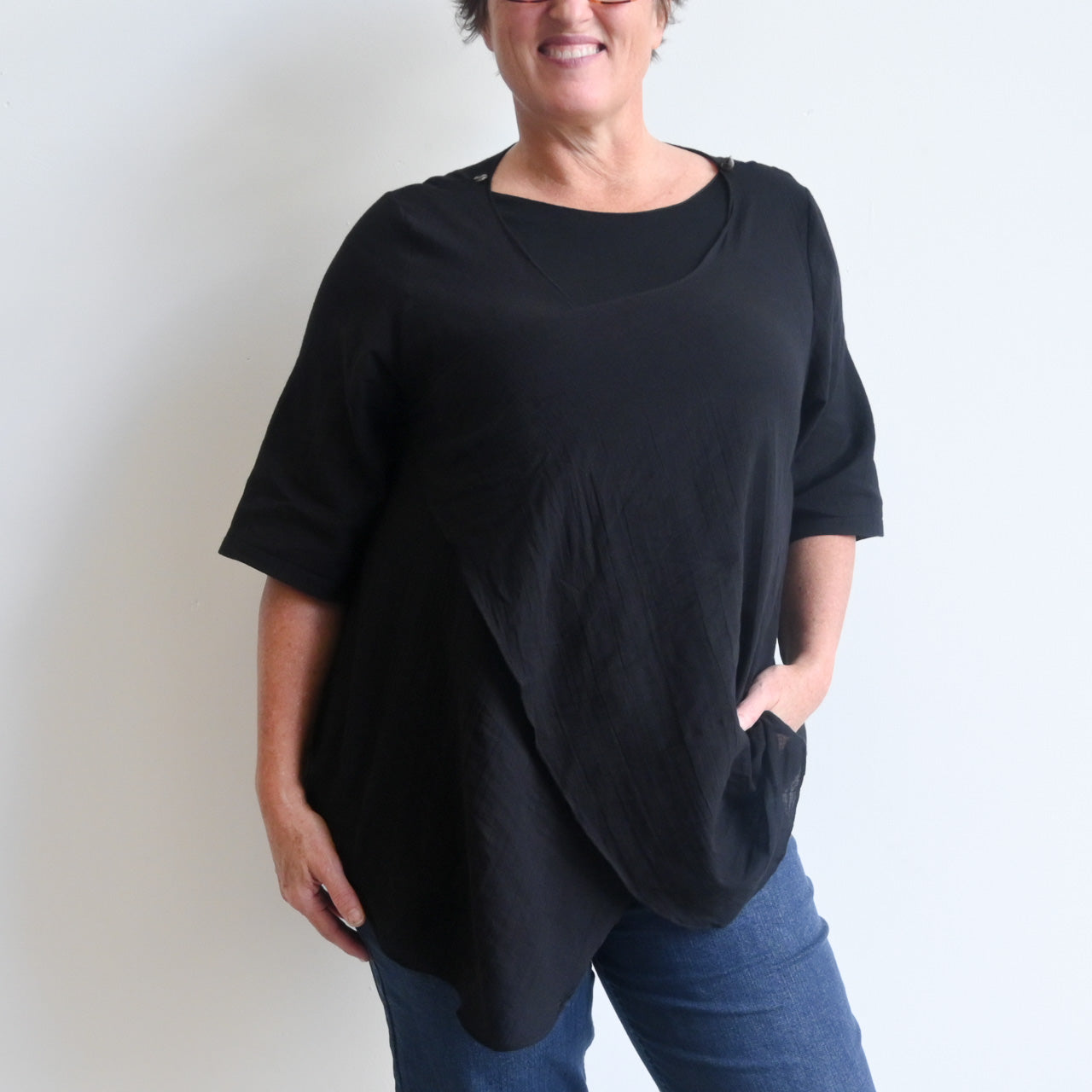 Any-Which-Way Cotton Cardigan Top -  KOBOMO