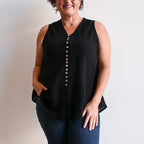 Cotton Coconut Summer Tank Top - BlackLXL-fitsbustupto120cm KOBOMO