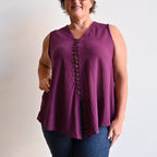 Cotton Coconut Summer Tank Top - GrapeLXL-fitsbustupto120cm KOBOMO