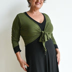 Ballet Wrap Top in Bamboo by KOBOMO -  KOBOMO