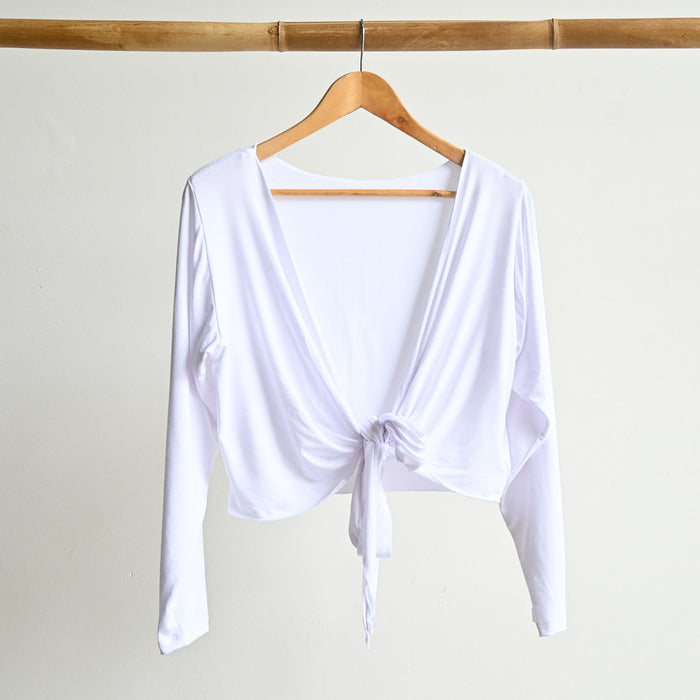 Ballet Wrap Top in Bamboo by KOBOMO