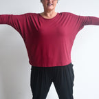 Bamboo Batwing Tee - Long Sleeve -  KOBOMO