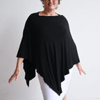 Bamboo Carpe Diem Cape - Black KOBOMO