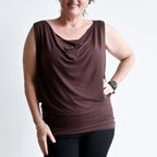 Bamboo Cowl Neck Top or Mini DressKOBOMO Women's Tops and Blouses