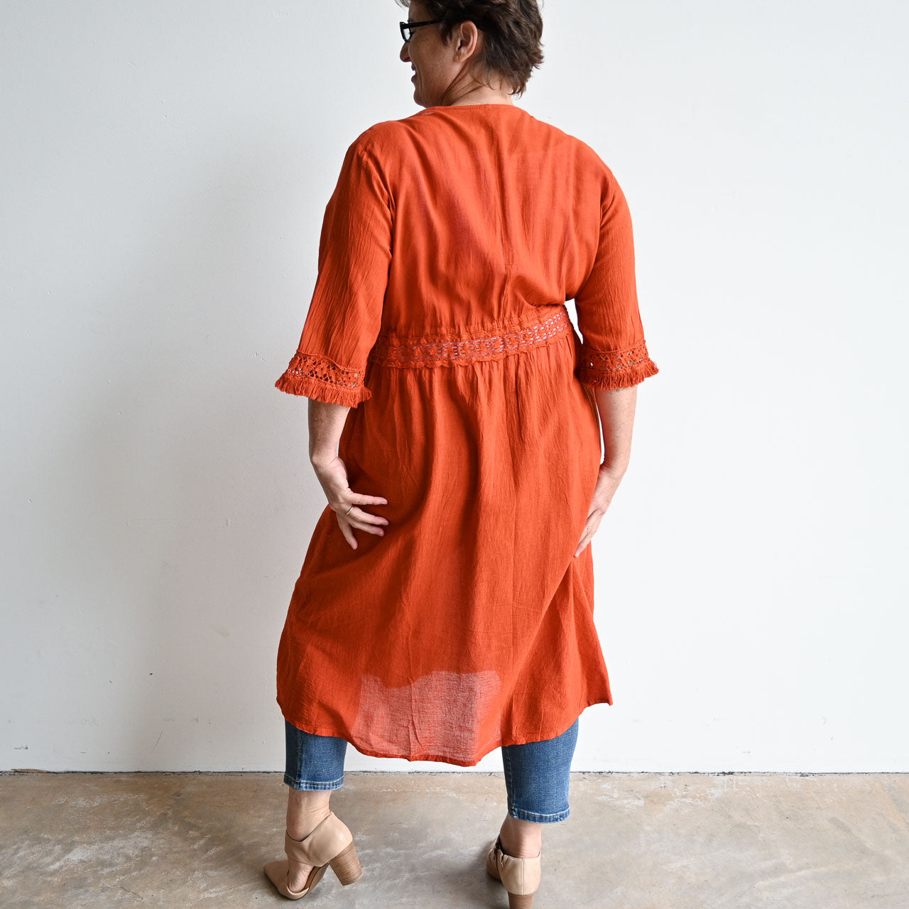 Beachcomber Cotton Lace Robe -  KOBOMO