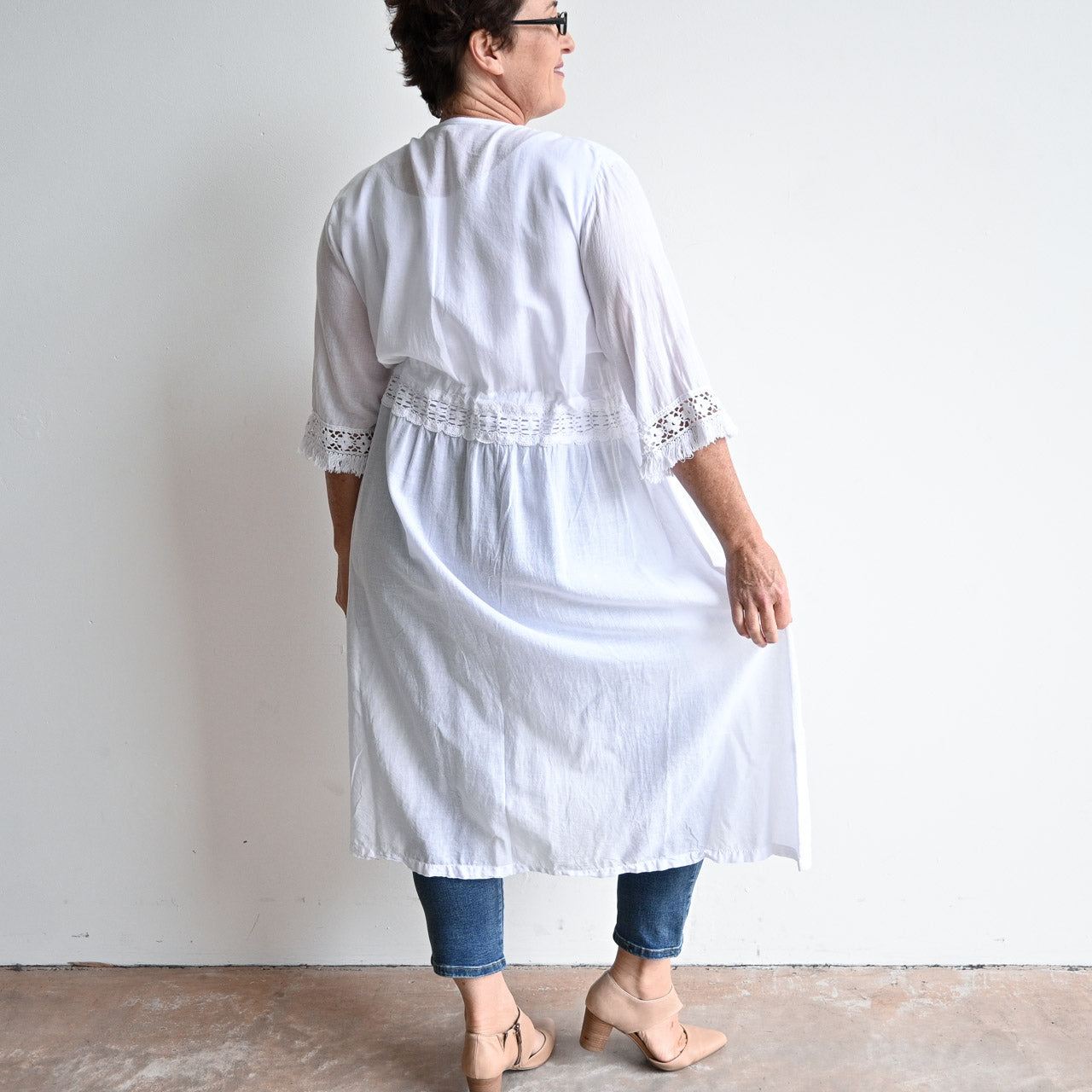 Beachcomber Cotton Lace Robe -  KOBOMO