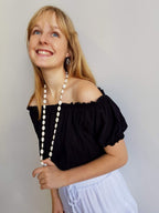 Spanish Peasant Blouse TopKOBOMO Girl's Tees + Tops