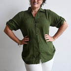 The Bondi Blouse - BananaLeafGreenLXL-Fitsbustupto120cm KOBOMO