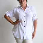 The Bondi Blouse - WhiteLXL-Fitsbustupto120cm KOBOMO