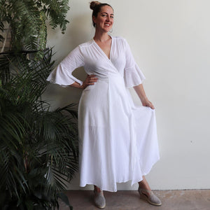 Cabana Cotton Wrap DressKOBOMO Women's Dresses
