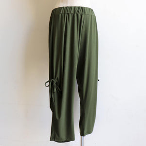 Chillaxed Drop Crotch Pant in Bamboo - KhakiGreen KOBOMO