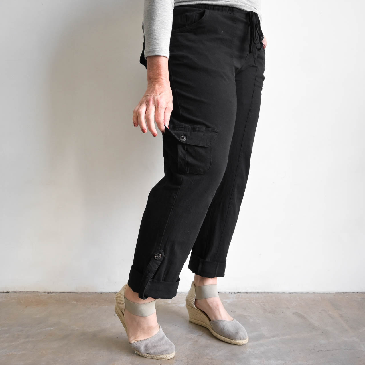 Classic Cargo Pant, the stretch utility-style pull-on casual trouser –  KOBOMO