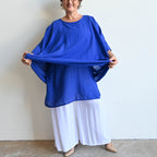 Come Fly With Me Layered Cotton Kaftan Top -  KOBOMO