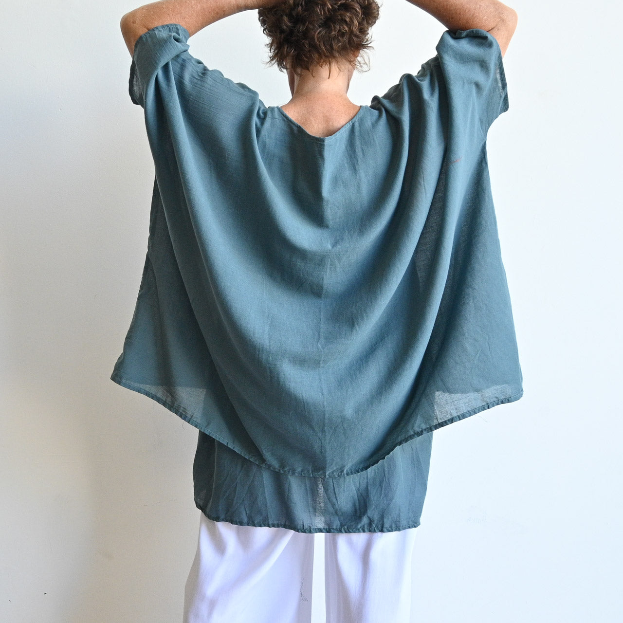 Come Fly With Me Layered Cotton Kaftan Top -  KOBOMO