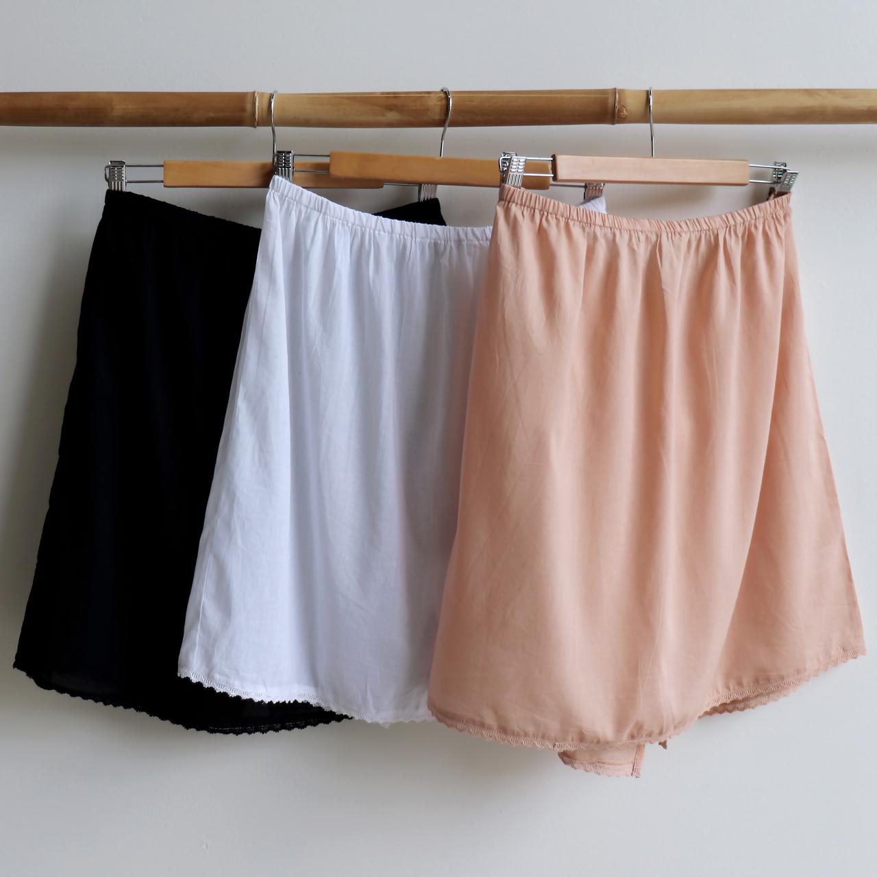 Cotton Half Slip Skirt