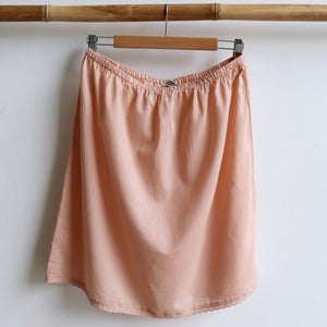 Cotton Half Slip Skirt Petticoat Underwear. Nude.
