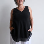 Cotton Layer Top - Black16to22-FitsBustupto140cm KOBOMO