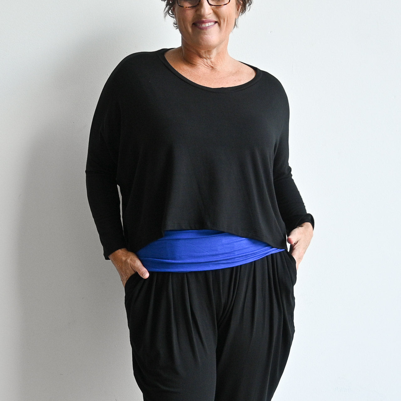 Bamboo Layering Crop Top -  KOBOMO