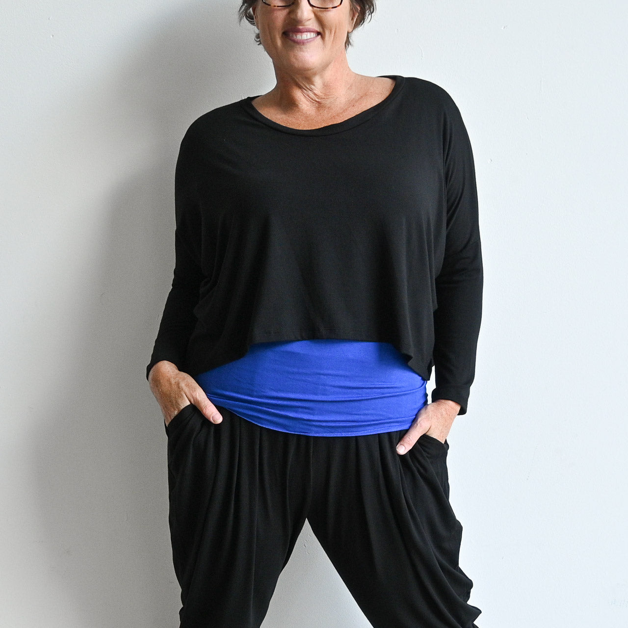 Bamboo Layering Crop Top -  KOBOMO