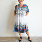 Day Tripper Summer Sundress - Blue Floral -  KOBOMO